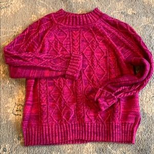 Gap medium pink! Cable sweater